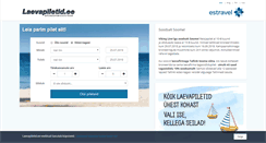 Desktop Screenshot of laevapiletid.ee